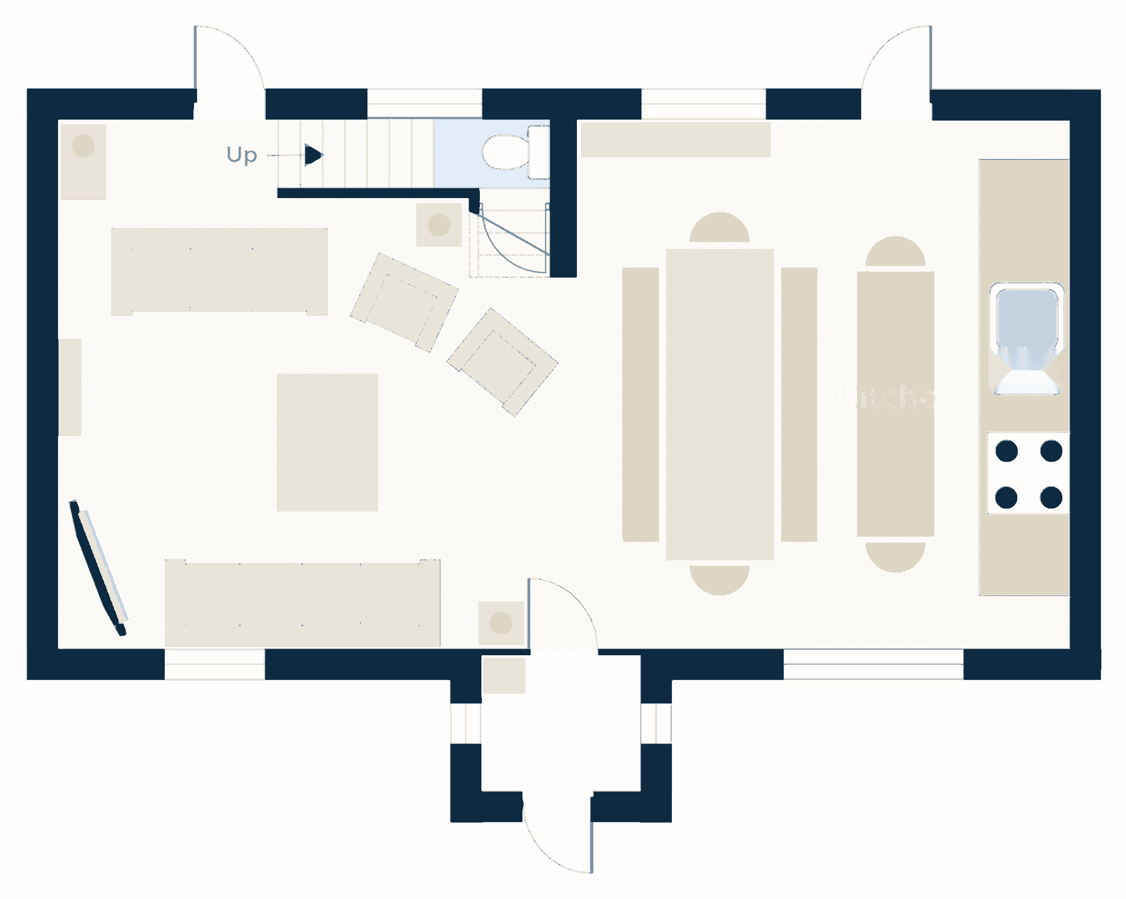 Dovedale Cottage, ground floor plan