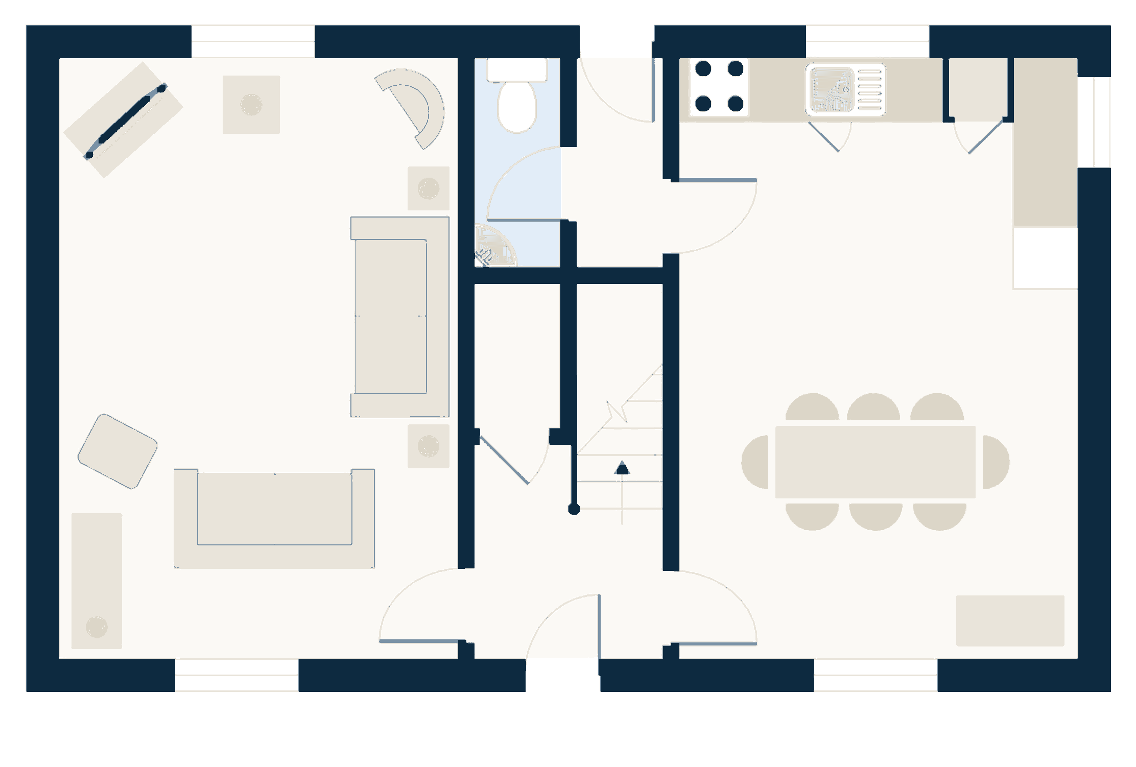 Haddon Cottage, ground floor plan